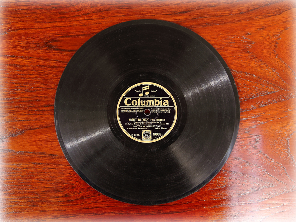 SPレコード盤 10インチ25cm ～LAYTON & JOHNSTONE with Pian～