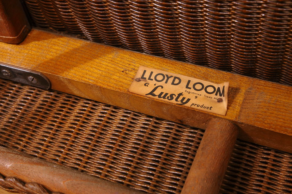 W.Lusty & Sons ロイドルームLloyd Loom アームチェア/ブラウン