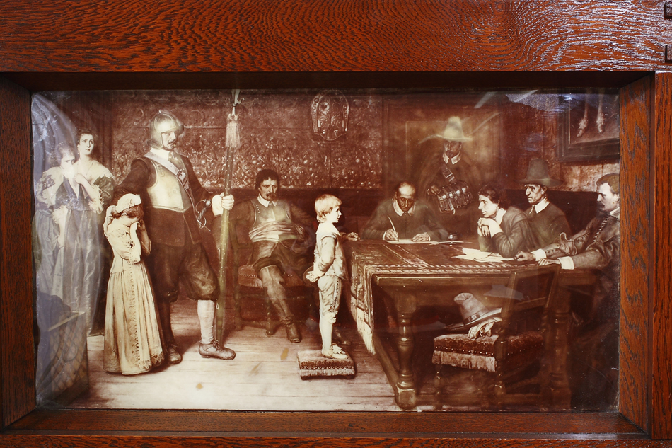 18th C. scene at a Judgement / Crystolian Painting