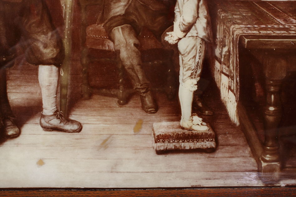 18th C. scene at a Judgement / Crystolian Painting