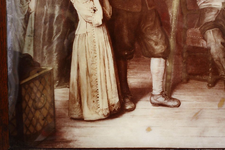 18th C. scene at a Judgement / Crystolian Painting
