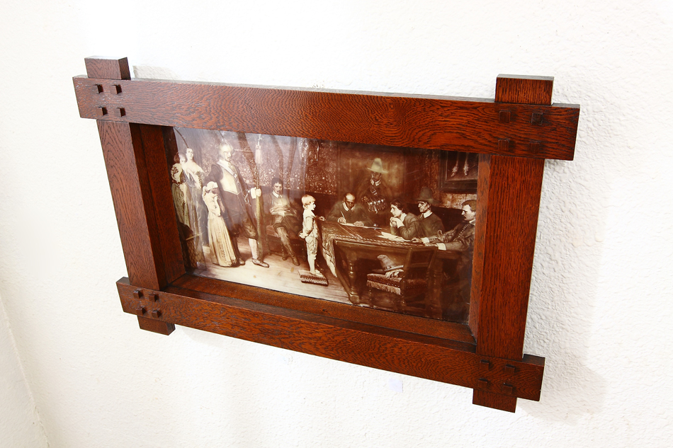 18th C. scene at a Judgement / Crystolian Painting