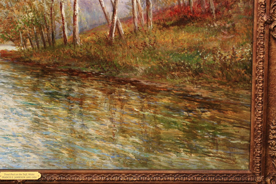 A Trout Pool on the River Teifi / Oil Pinting