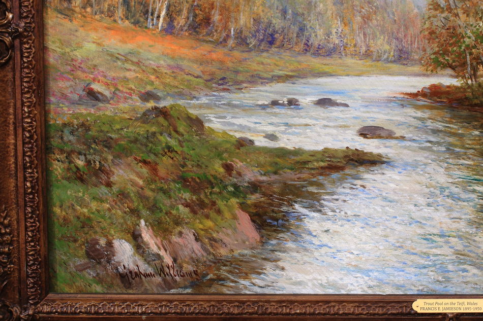 A Trout Pool on the River Teifi / Oil Pinting
