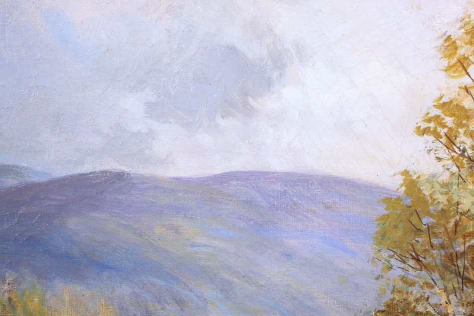 A Trout Pool on the River Teifi / Oil Pinting