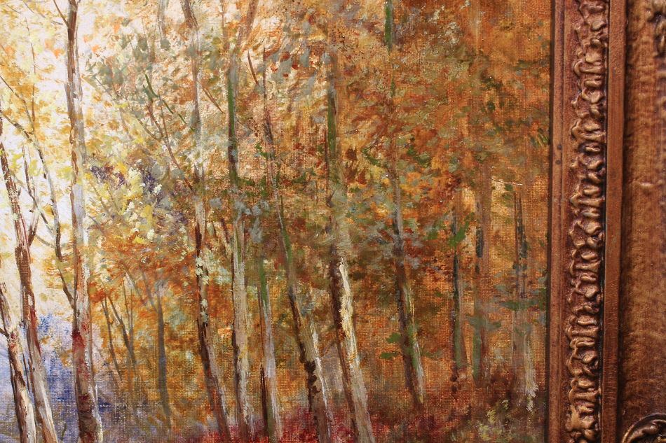 A Trout Pool on the River Teifi / Oil Pinting