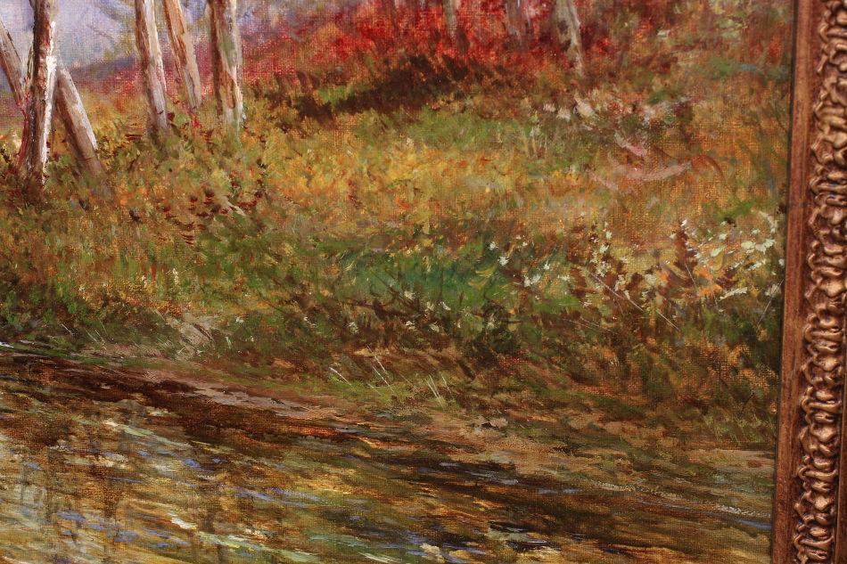 A Trout Pool on the River Teifi / Oil Pinting