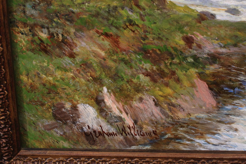 A Trout Pool on the River Teifi / Oil Pinting