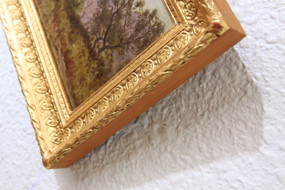 Hyeres, la ville et chateau / Oli Painting