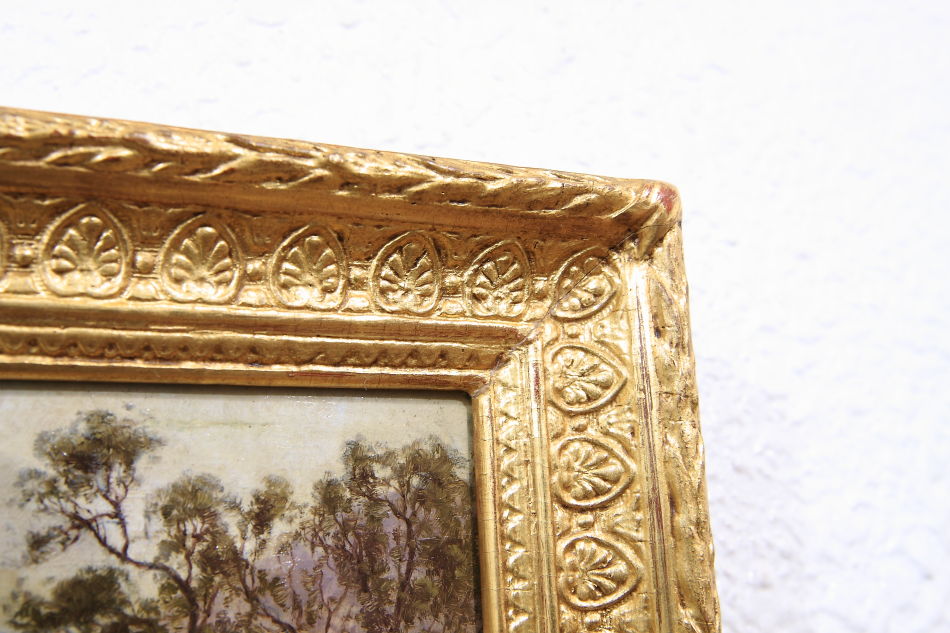Hyeres, la ville et chateau / Oli Painting