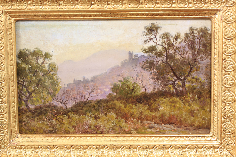 Hyeres, la ville et chateau / Oli Painting