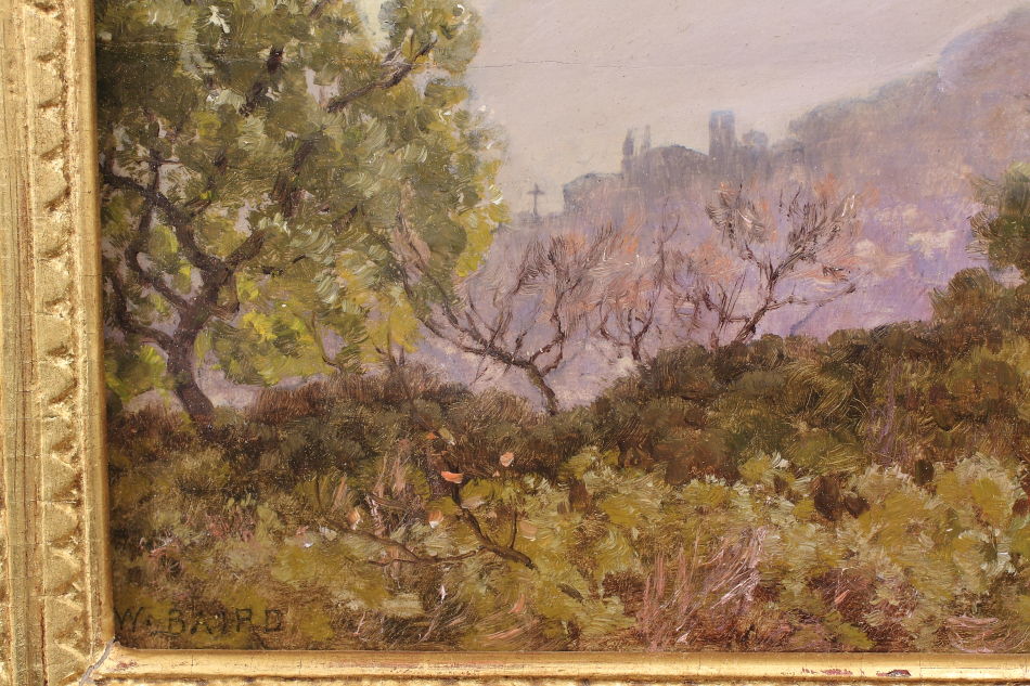 Hyeres, la ville et chateau / Oli Painting