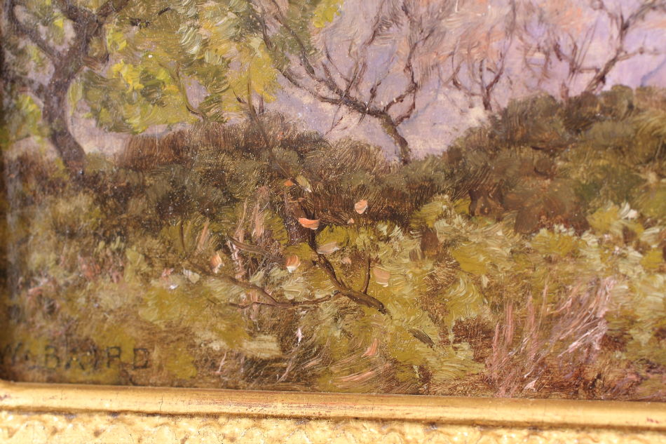 Hyeres, la ville et chateau / Oli Painting