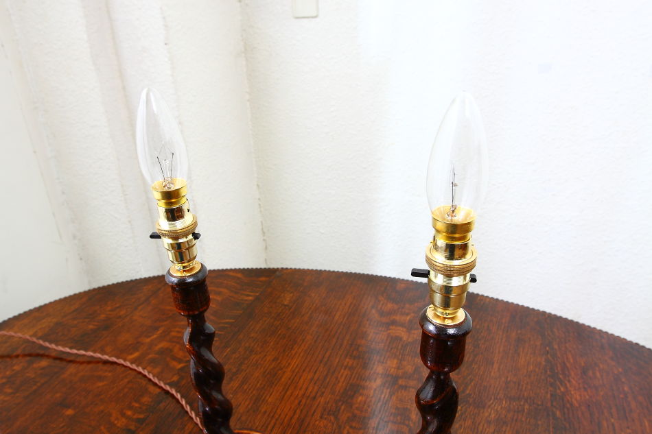 ツイストテーブルランプベース 36cm 