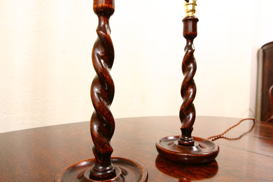 ツイストテーブルランプベース 36cm 