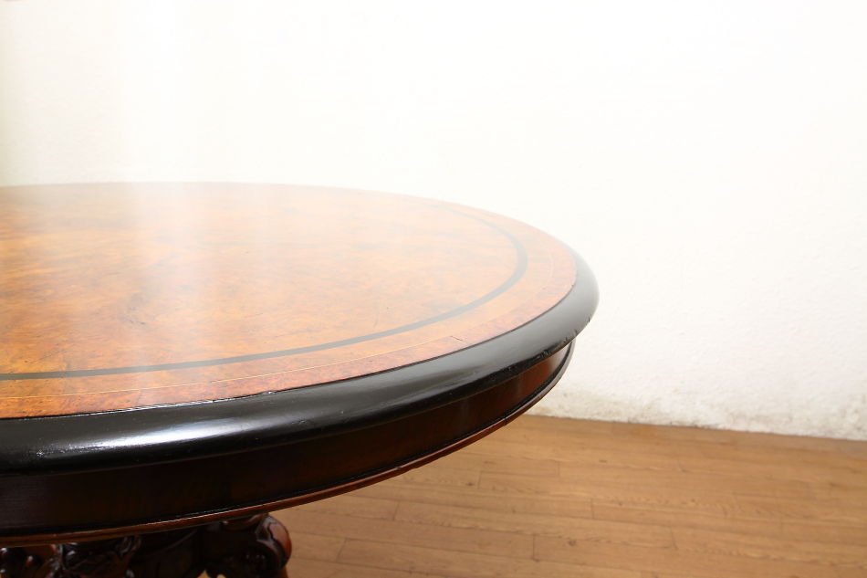 ギローGillow of Lancaster スーパークオリティオーバルチルトアップテーブル