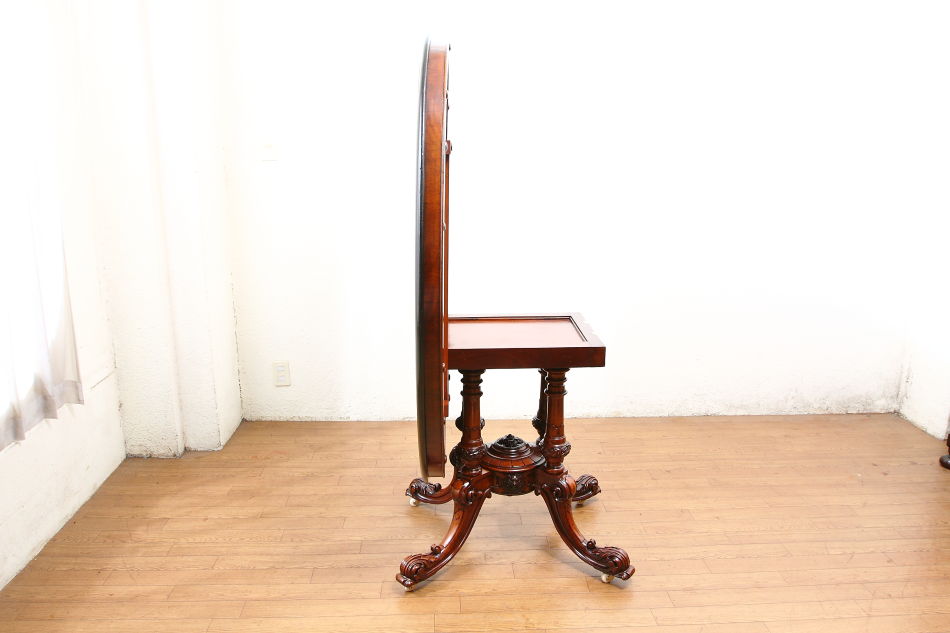 ギローGillow of Lancaster スーパークオリティオーバルチルトアップテーブル