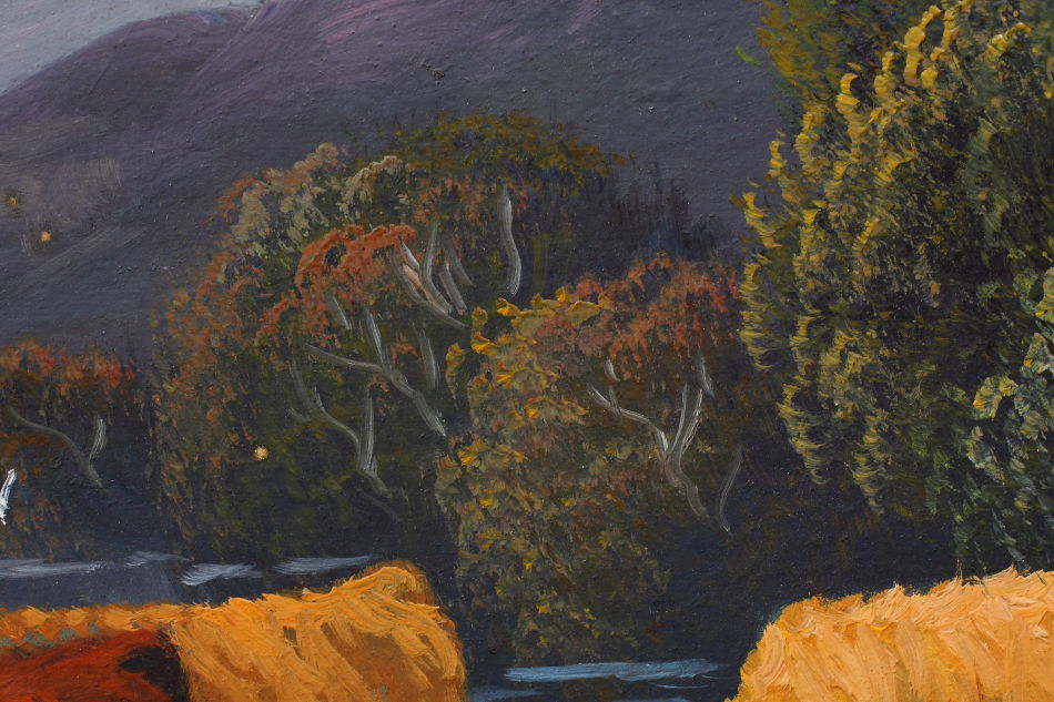 Scottish Highland with Cattle / Oil Painting