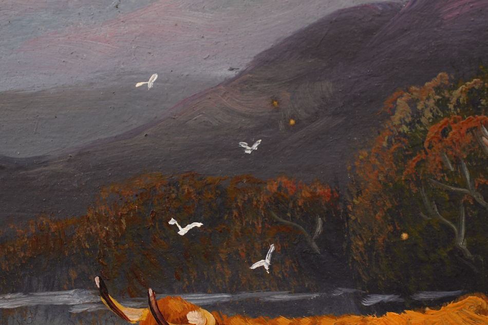 Scottish Highland with Cattle / Oil Painting