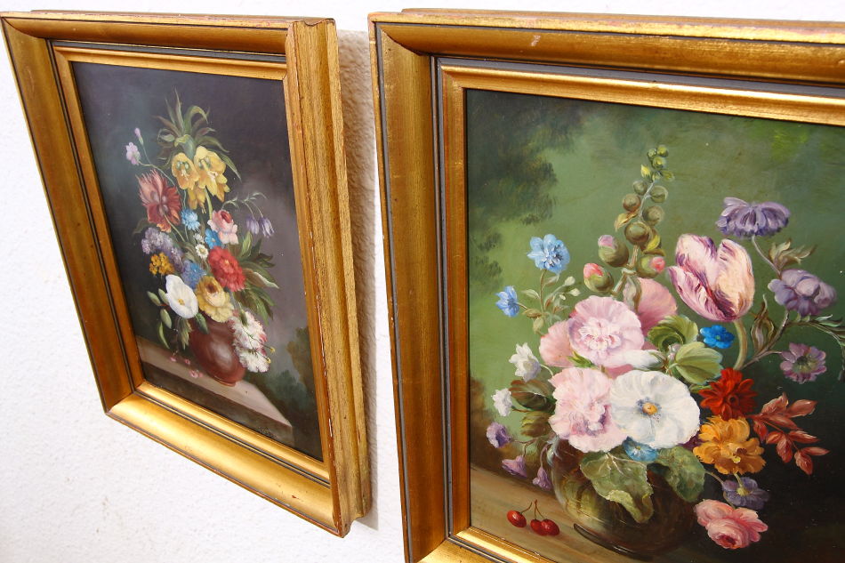Still Life of Flowers / Oil Painting