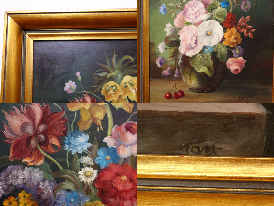 Still Life of Flowers / Oil Painting