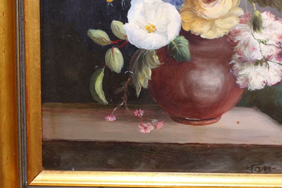 Still Life of Flowers / Oil Painting