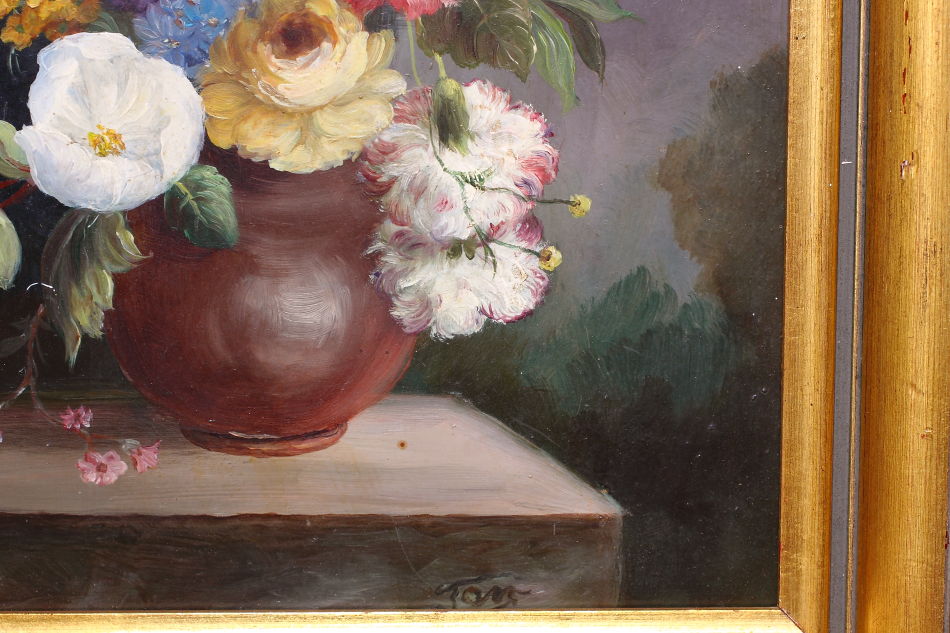 Still Life of Flowers / Oil Painting