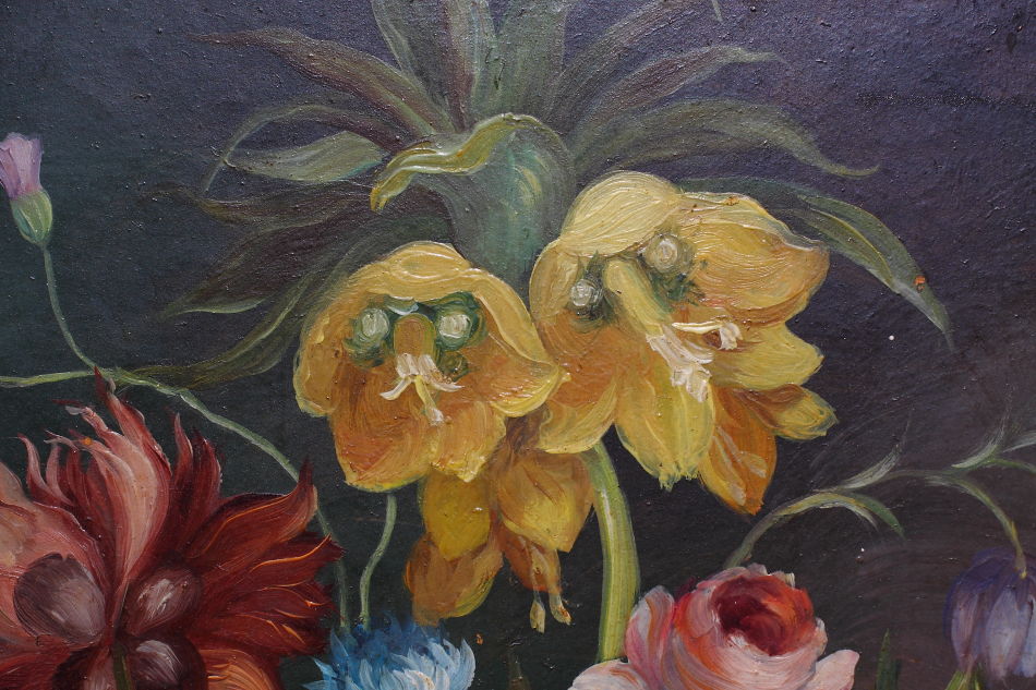Still Life of Flowers / Oil Painting
