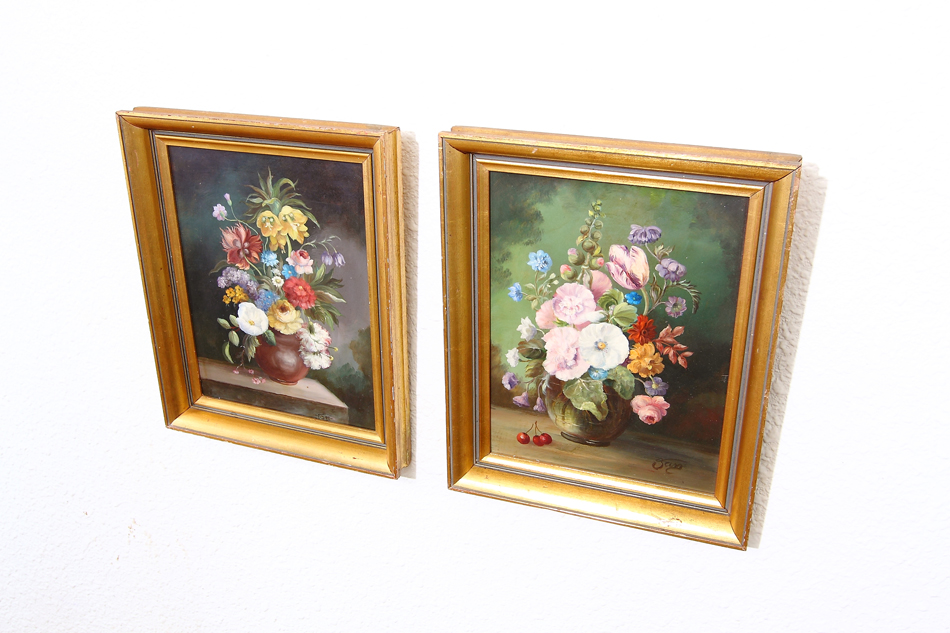 Still Life of Flowers / Oil Painting