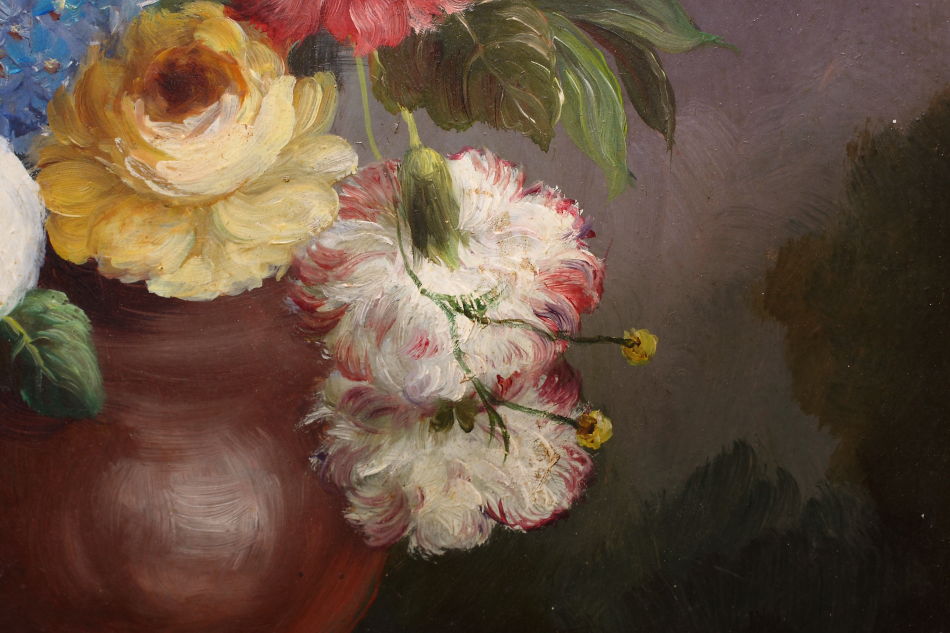 Still Life of Flowers / Oil Painting