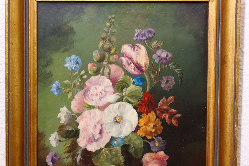 Still Life of Flowers / Oil Painting