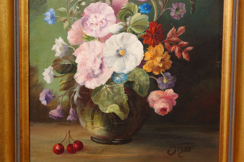Still Life of Flowers / Oil Painting