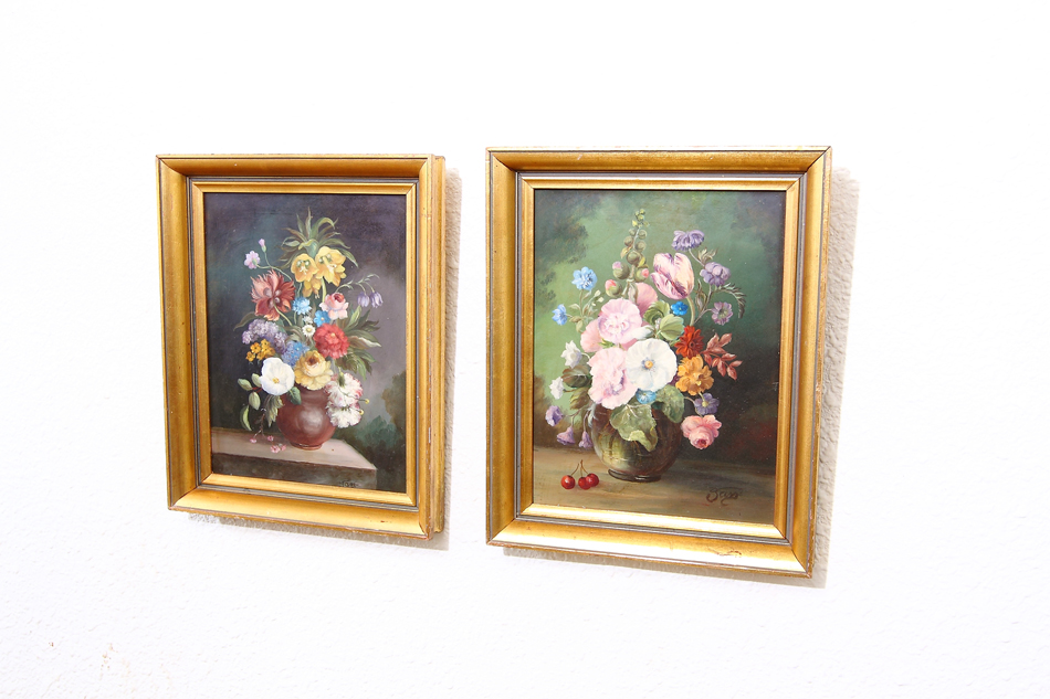 Still Life of Flowers / Oil Painting