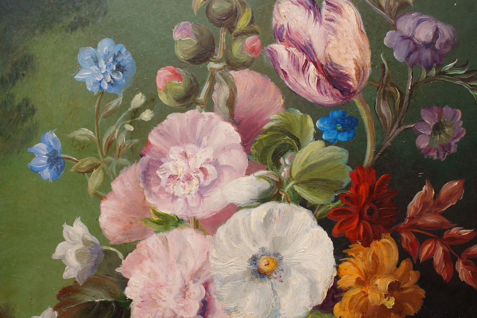 Still Life of Flowers / Oil Painting