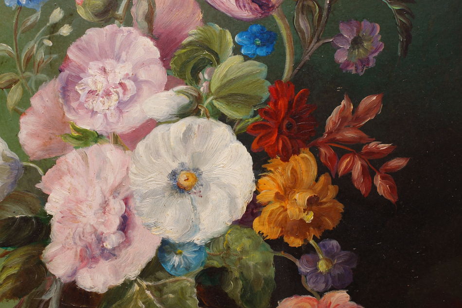 Still Life of Flowers / Oil Painting
