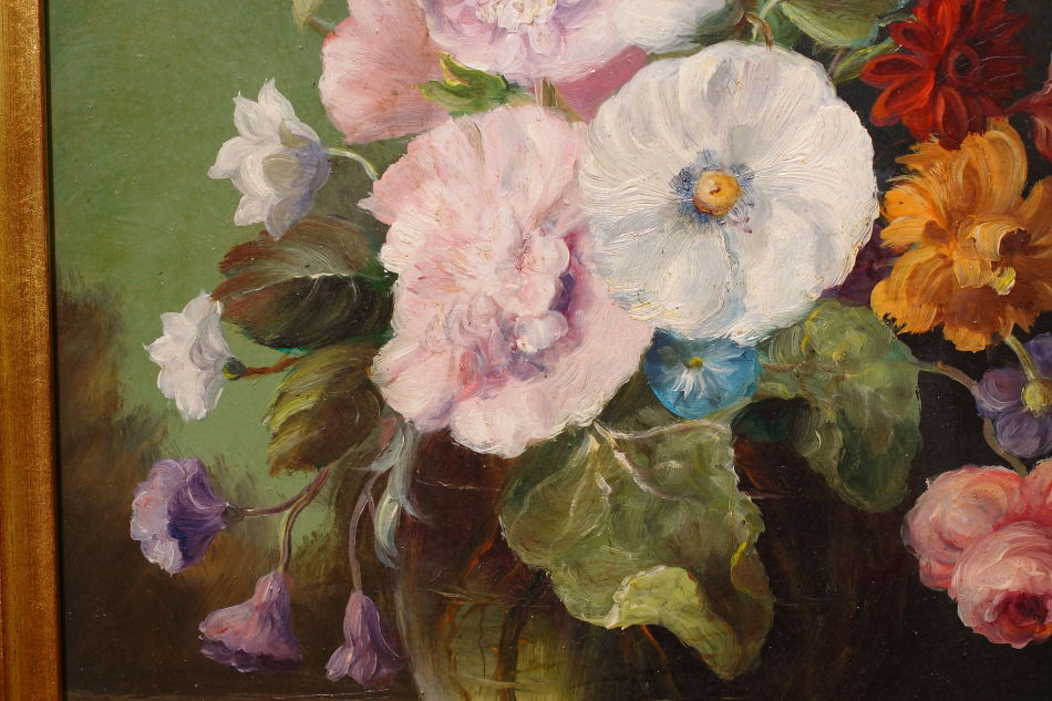 Still Life of Flowers / Oil Painting