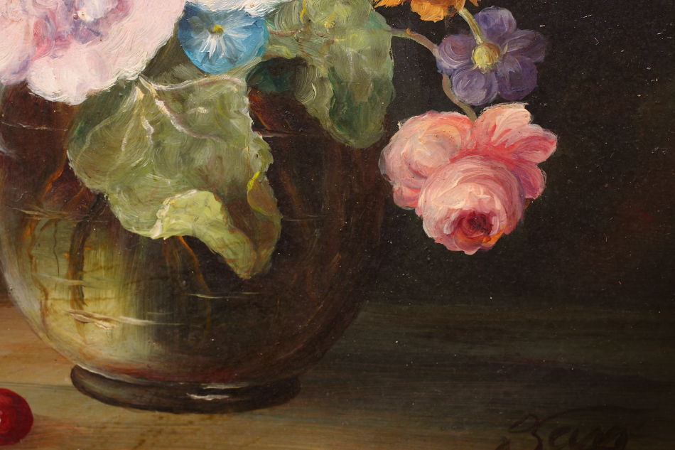 Still Life of Flowers / Oil Painting
