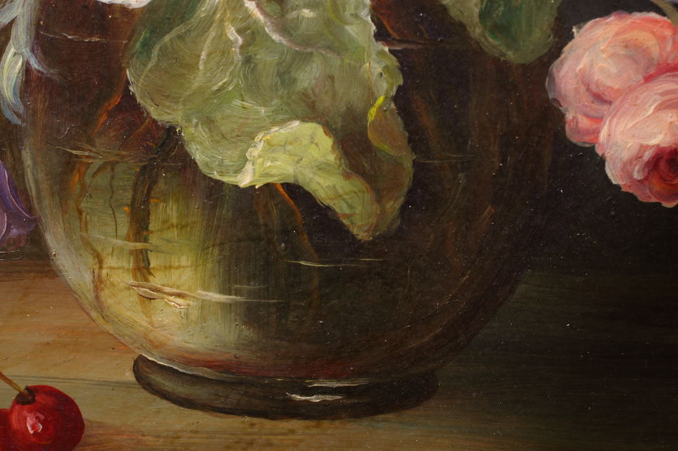 Still Life of Flowers / Oil Painting