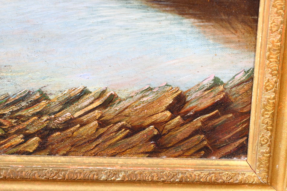 Tending the Nets / Oil Painting