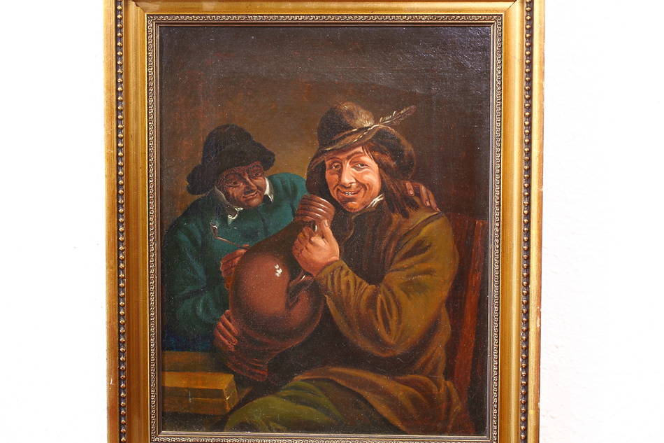 Two Drunkards / Oil Painting