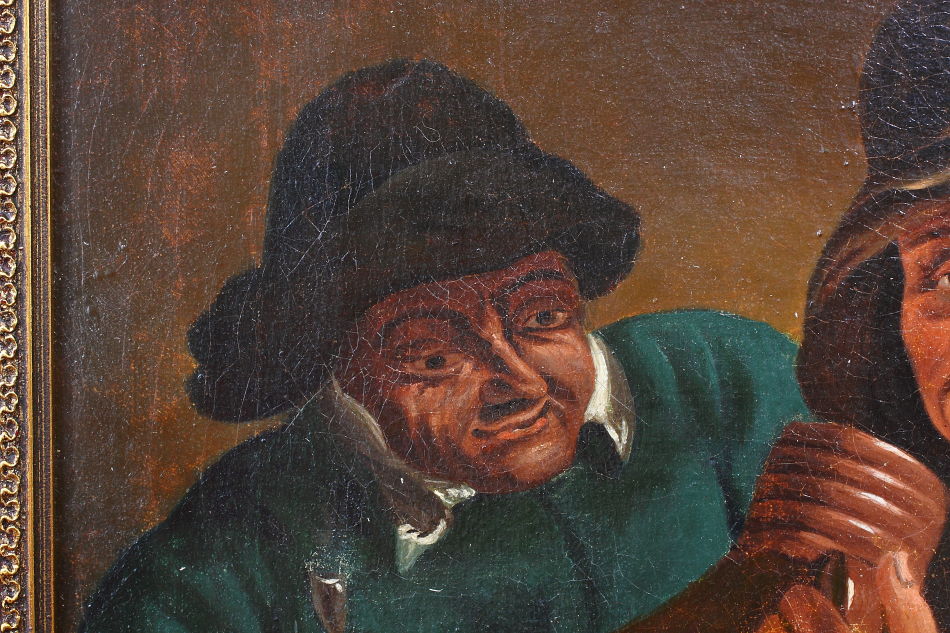 Two Drunkards / Oil Painting