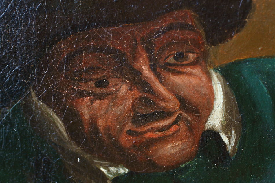 Two Drunkards / Oil Painting