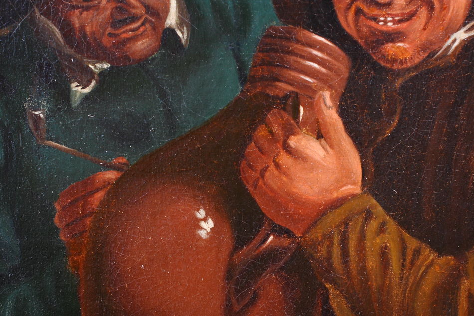 Two Drunkards / Oil Painting
