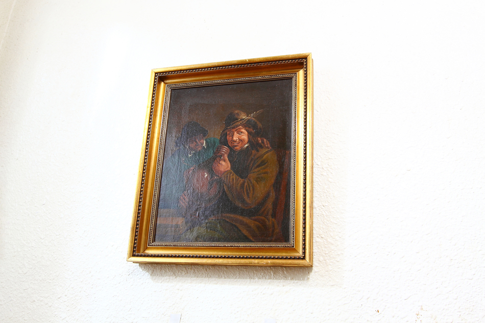 Two Drunkards / Oil Painting