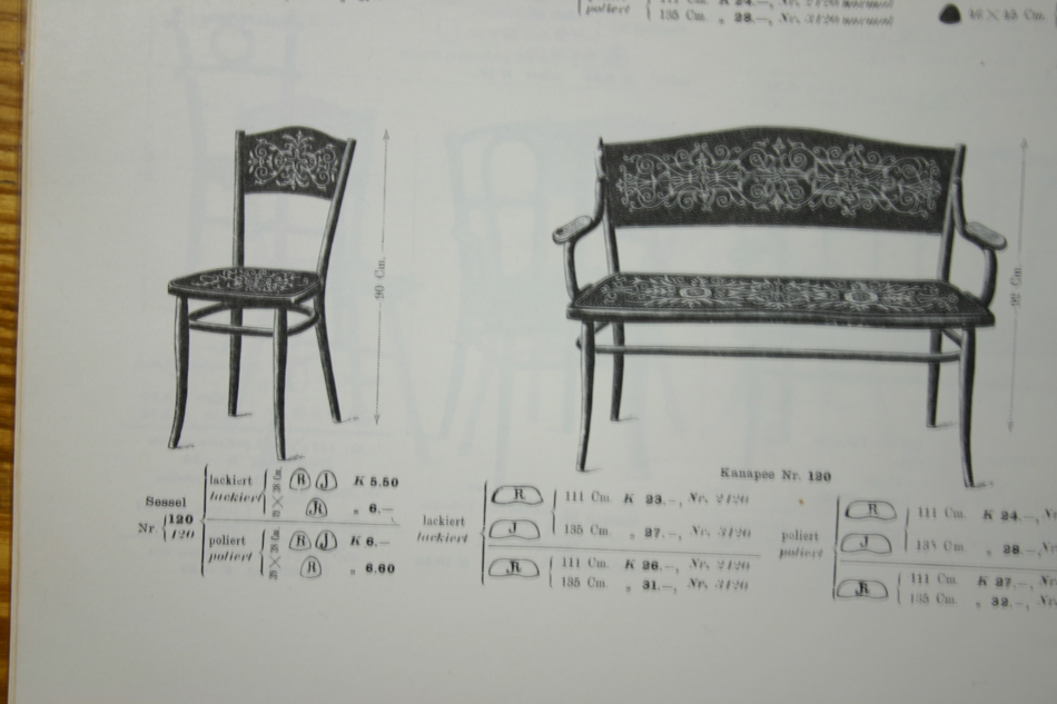 トーネットTHONET No124 パネルバック ベントウッドチェア