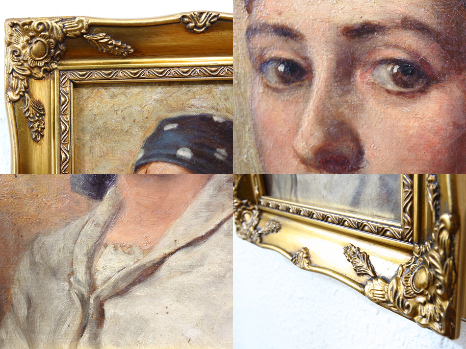 Portrait of a young girl / Oil Painting