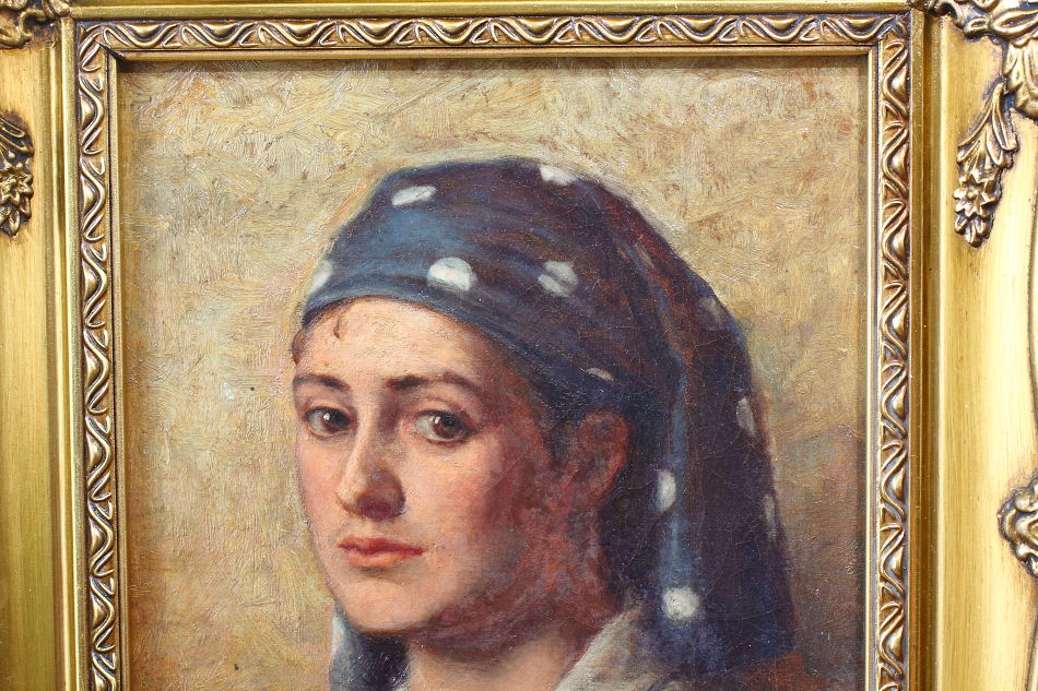Portrait of a young girl / Oil Painting