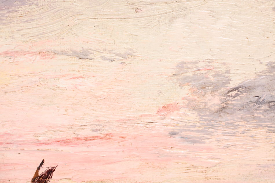 Seascape with the clipper ship /Oil Painting