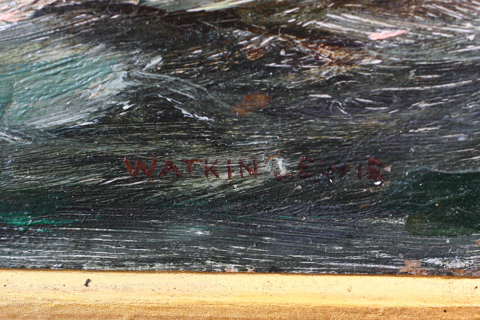 Seascape with the clipper ship /Oil Painting