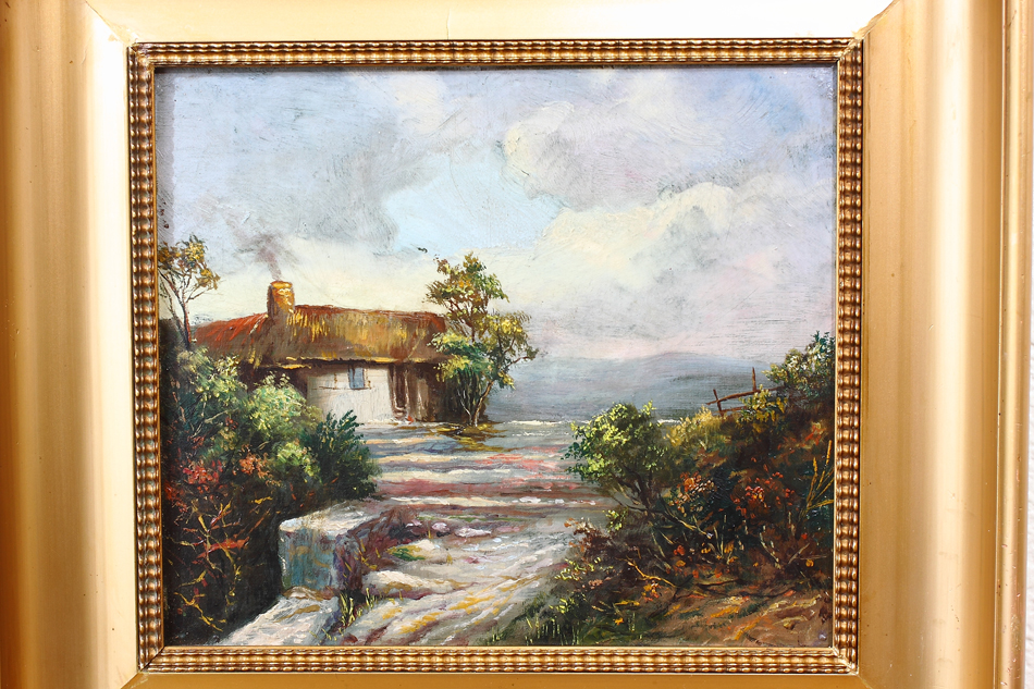A small country cottage / Oil Painting